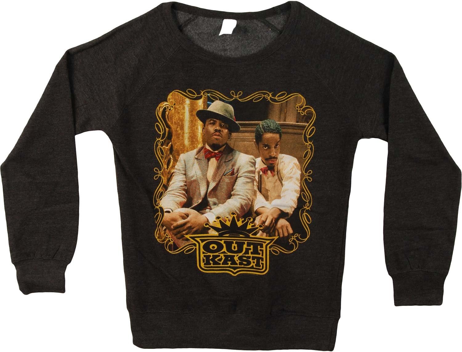 Outkast Photo Girls Jr Sweatshirt Heather Charcoal