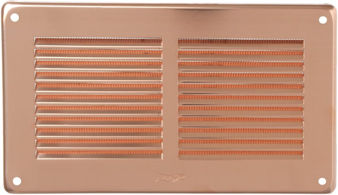 La Ventilazione GRA20R Rectangular Overlay Grille, Copper, 240 x 140 mm, 240x140 mm - Image 3
