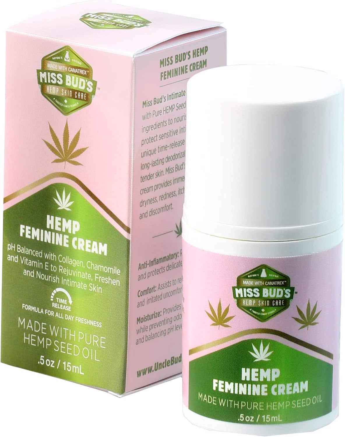 Miss Bud’s Organic Hemp Intimate Feminine Vulva Cream Relieves Itching