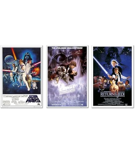 HWC Trading A3 FR Star Wars Prequel Trilogy Filmposter