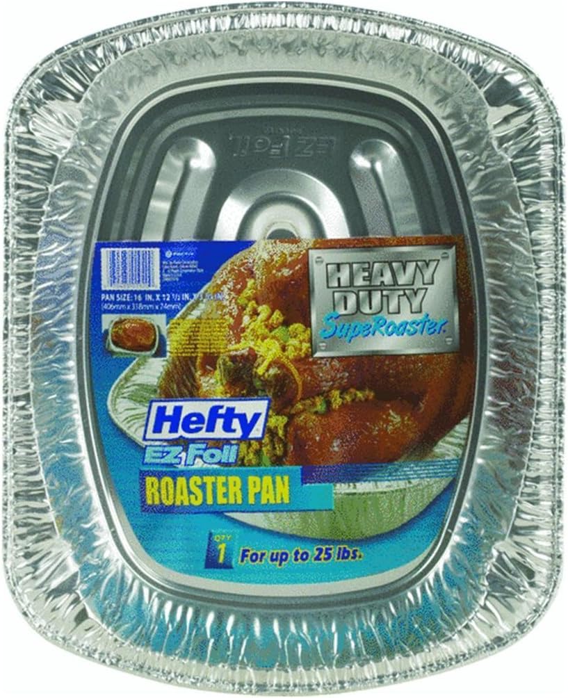 01920 Hefty EZ Foil Superoaster Pan 16