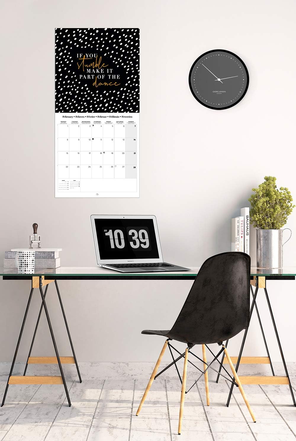 Official Glitter Gold Dreams 2021 Wall Calendar 11.8 x 11.8 inches (12 Months - Image 5