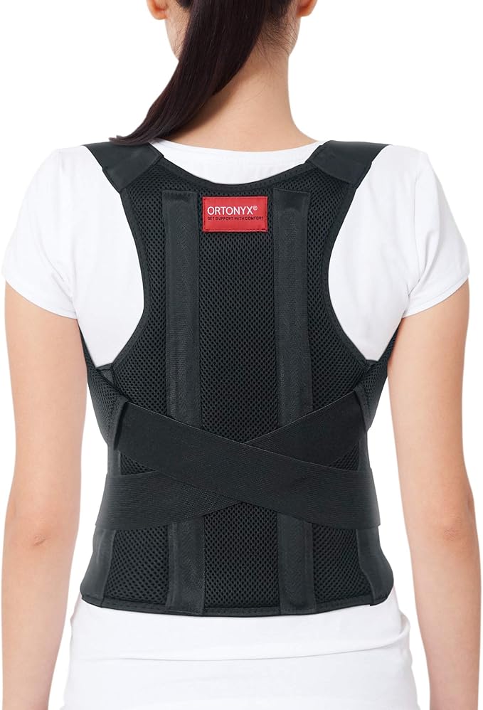 ORTONYX Full Back Support Brace with Removable DorsoLumbar Pad Upper