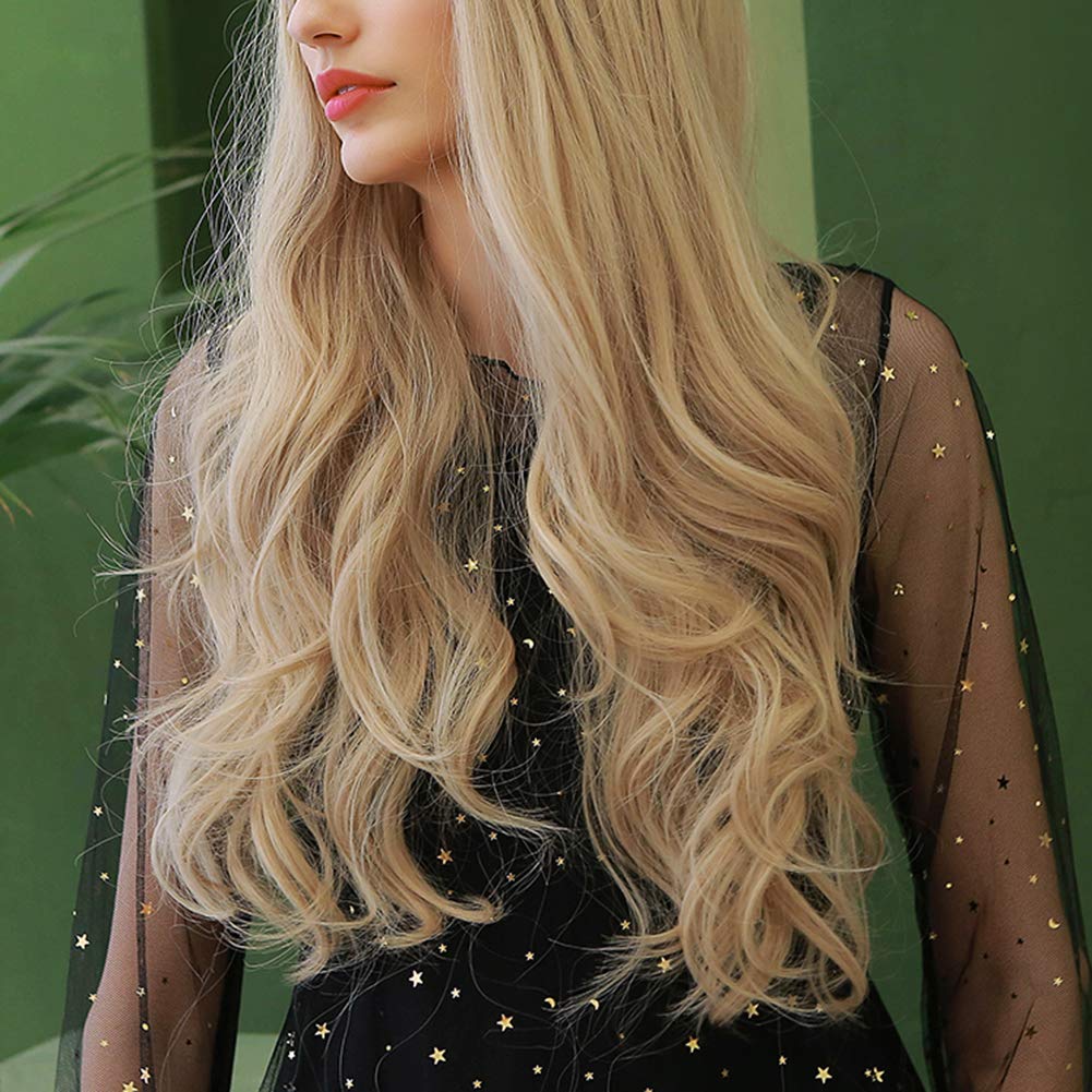【𝐂𝐡𝐫𝐢𝐬𝐭𝐦𝐚𝐬 𝐆𝐢𝐟𝐭】 Cosplay 71cm Wig Soft Gold Women Wig Long