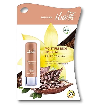 Iba Halal Care Moisture Rich Lip Balm - Cocoa Vanilla, 4 g