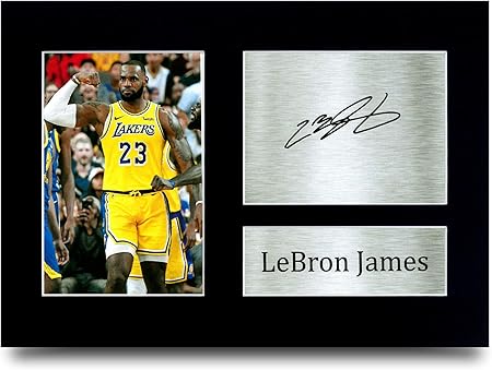 Lebron James Los Angles Lakers Gifts Signed Autograph For Basketball Fans A4 Amazon De Kuche Haushalt