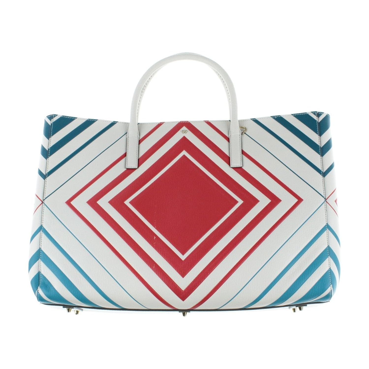 春のコレクション B07fl25jfs 中古 バッグ レディース Hindmarch Anya アニヤハインドマーチ トートバッグ Prm Org Do