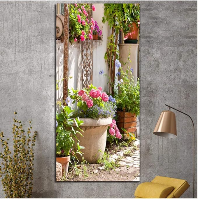 Canvas Painting Poster 1 Pieces Garden Flower Wall Art Prints Vintage