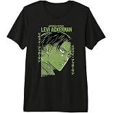 Attack on Titan Levi Ackerman Japanese Manga Face Portrait Premium Tri-Blend T-Shirt