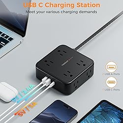 Power Strip Surge Protector 10 Ft Cord, 8 AC