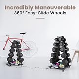 LIONSCOOL Dumbbell Rack Stand 5-Tier A-Frame Heavy Duty 136KG Load view 5