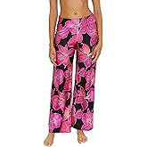 Trina Turk womens Swim Pants, Casual, Wide Leg, Beach Cover Ups for Women