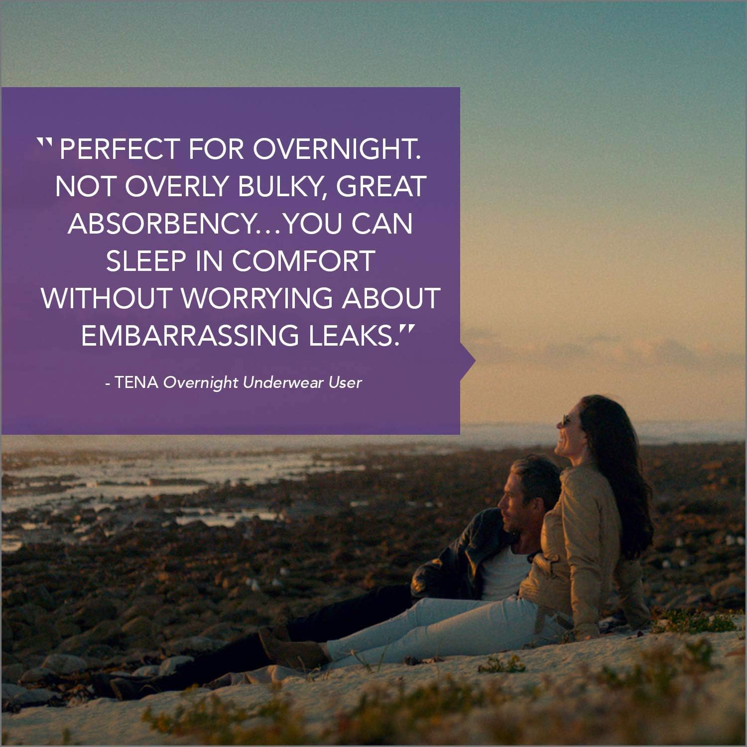 Tena Incontinence Underwear for Women, for Overnight, Large, 56 Count: Health & Personal Care