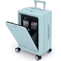 Amazon.com | Nobl Travel Zipperless Check In Suitcase - Aluminum
