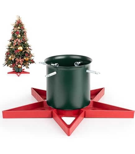 JACK-POST Welded Steel Christmas Tree Stand, for Trees Up to 12