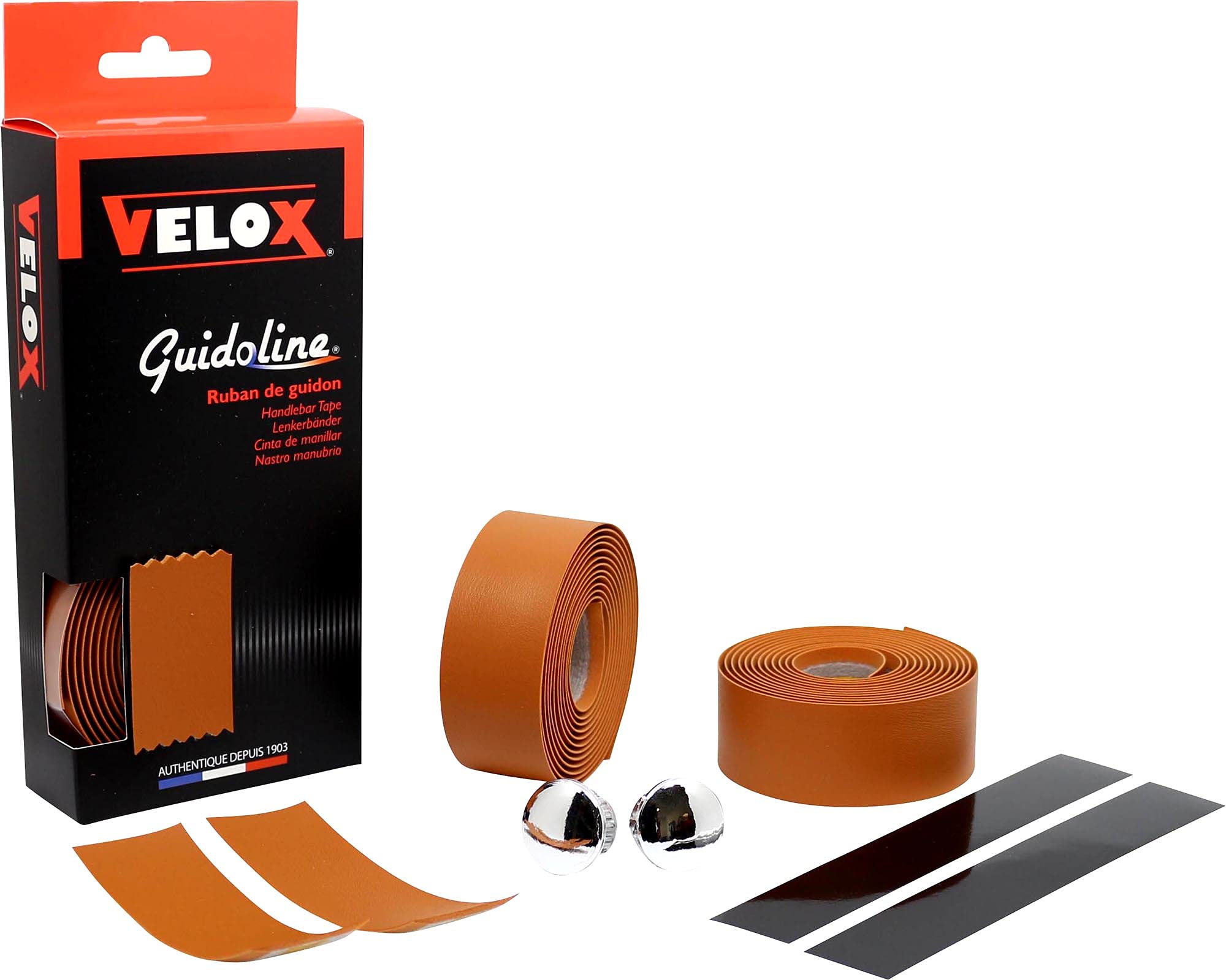 Velox Classic Handlebar Tape, Caramel Brown, One Size