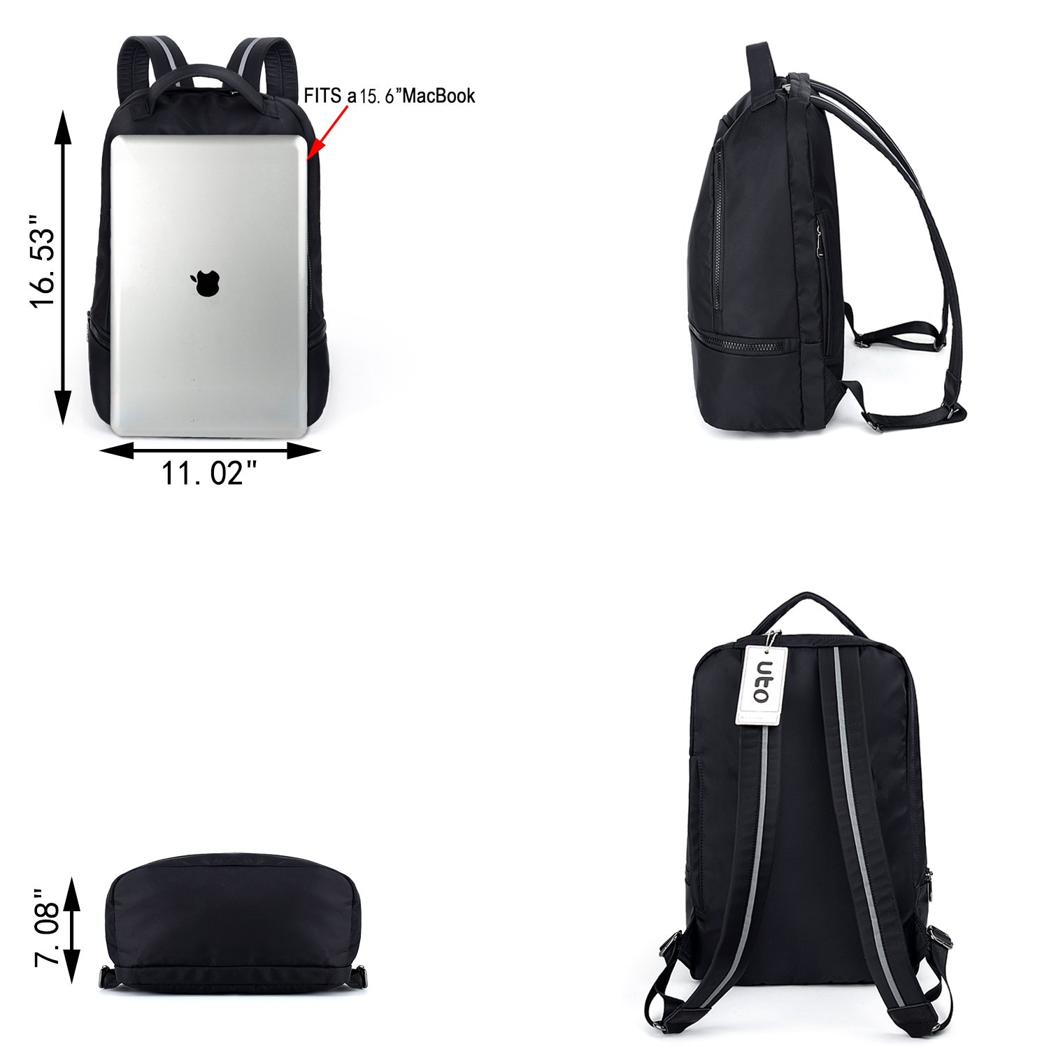 uto fashion nylon backpack gym bag