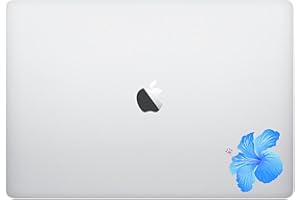 EPIC DESIGNS Laptop Sticker Decal - Hibiscus Flower Blue - Cute Skins Hawaii Aloha Mahalo Stickers