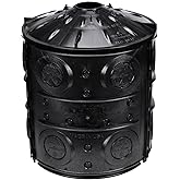NDS FWAS24 50 Gal. Flo Stormwater Dry Well System Kit with 3 Side Panels &amp; 1 Cover, Ideal for Rainwater Collection, Black