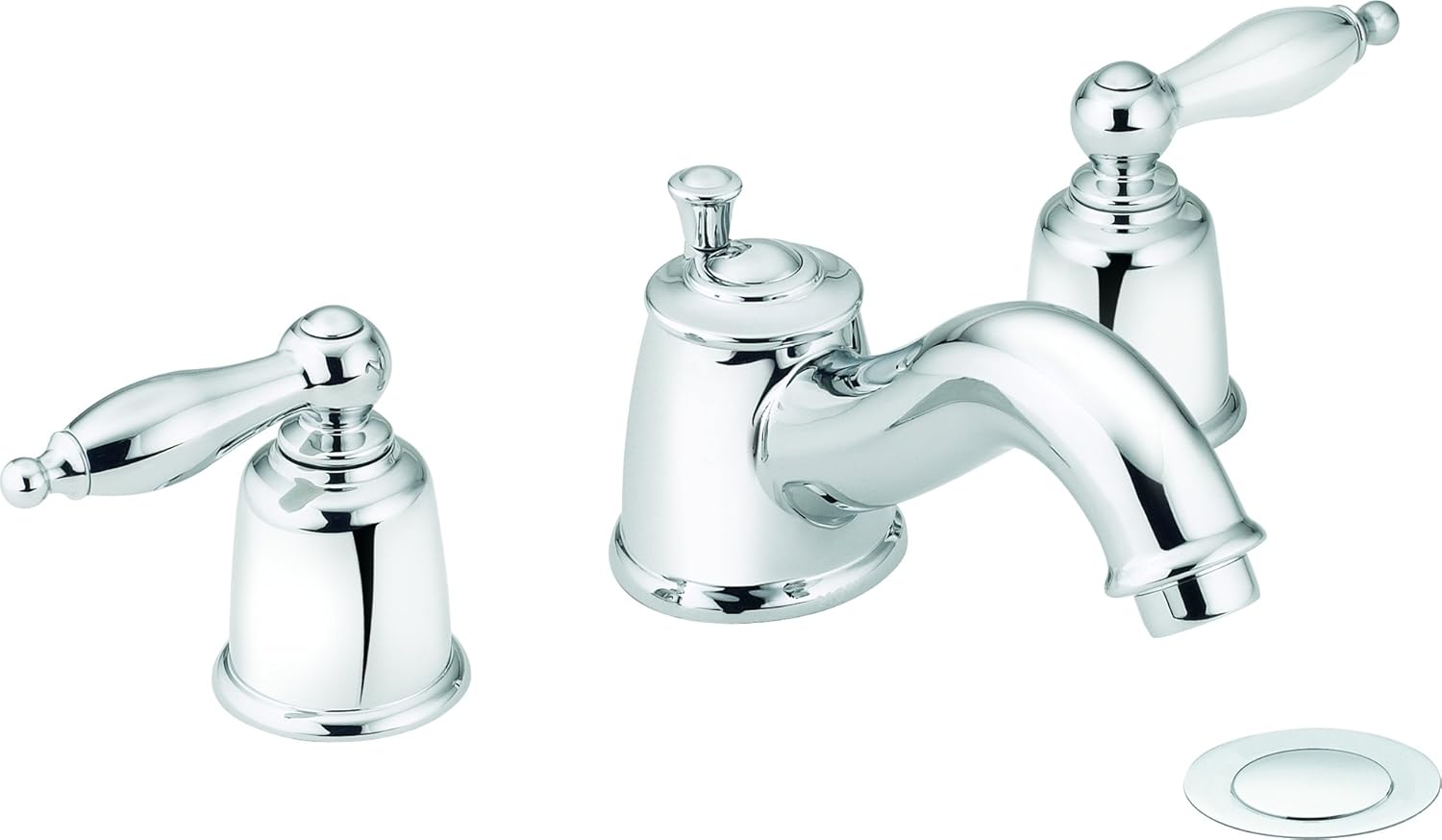 Moen T4965 Castleby Two Handle Widespread Bathroom Faucet In