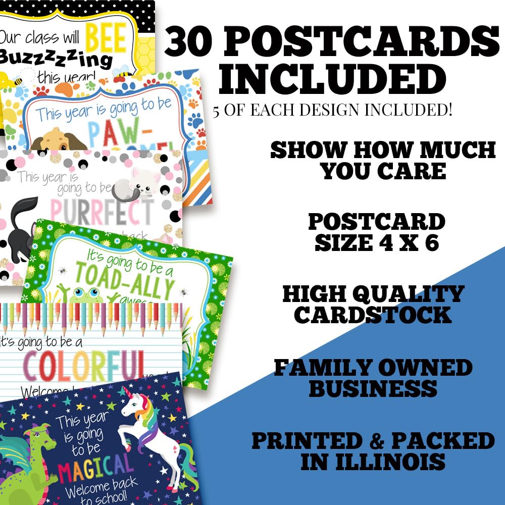 Mua Welcome To My Class Back To School Postcards For Students, 30 4"x6 ...