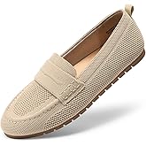 DREAM PAIRS Loafers for Women Penny Knitted Loafer Casual Comfortable Slip On Flats Work Business Walking Shoes
