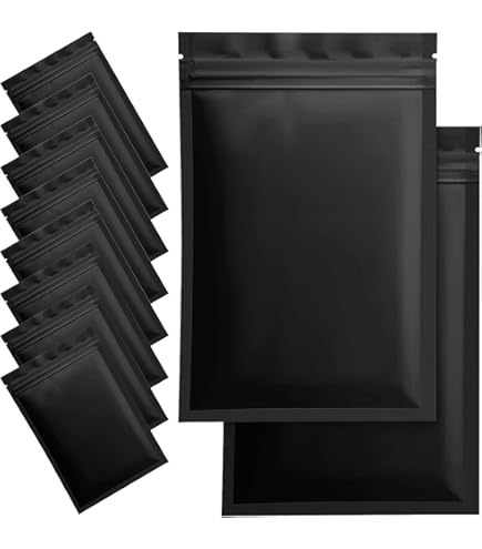 Funfery 100 Pcs Smell Proof Packaging Bags,Mylar Clear Bags - View #6