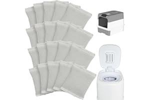 HUIGOMI 20 Pack Carbon Filter Refills - Activated Charcoal Odor Eliminator for Diaper Pail, Trash Can, Closet & Shoe Cabinet