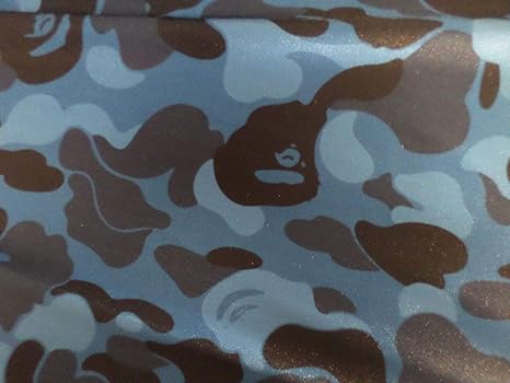 Amazon Com Bape 103 Designer Inspired Bape Blue Camo Spandex Lycra Fabric 1 Yard