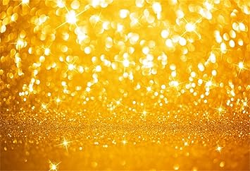 Amazon Com Laeacco Dreamlike Golden Glitter Dazzling Bokeh