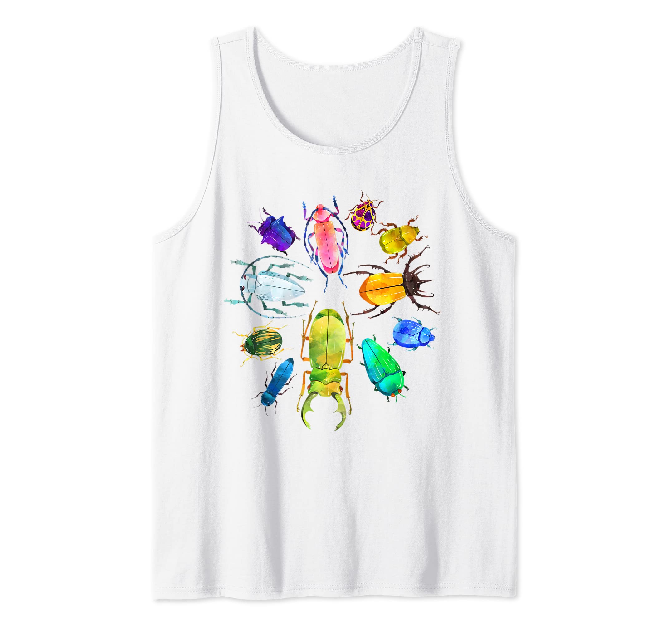 Fun Cute Bugs Insects Beetles Kid Boy Girl Adult Bug Catcher Tank Top