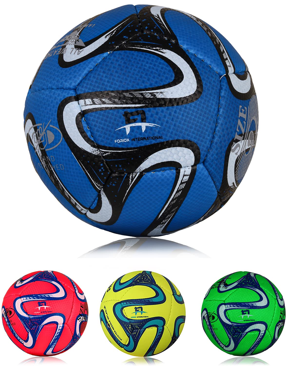 Foriox International Toddler Football, Size 2 Kids Lighter-weight Training ball for Boys/Girls, Garden Outdoor Yard Lawn 2 3 4 5 6 Years (Size 2, Blue)