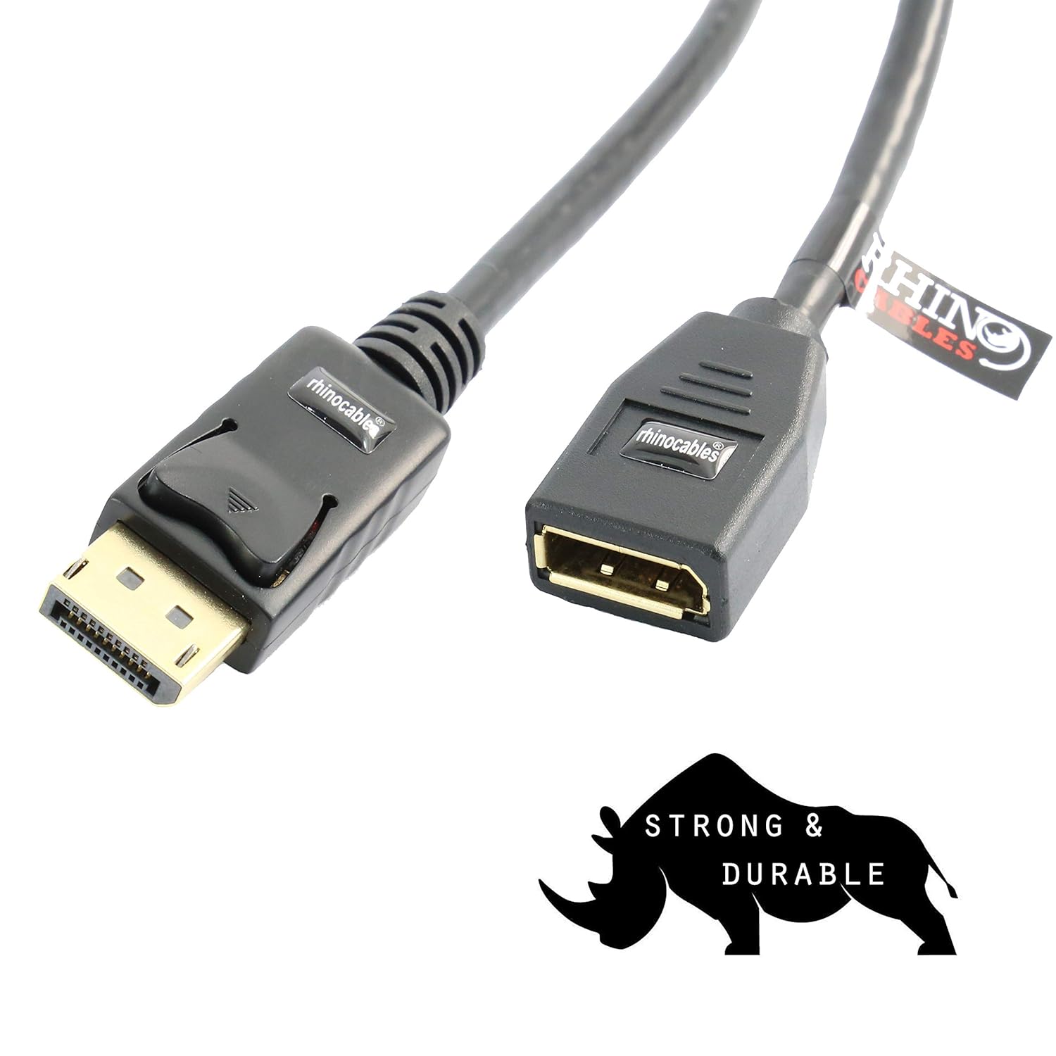 rhinocables Displayport Display Port Extension Cable DP: Amazon.co.uk ...