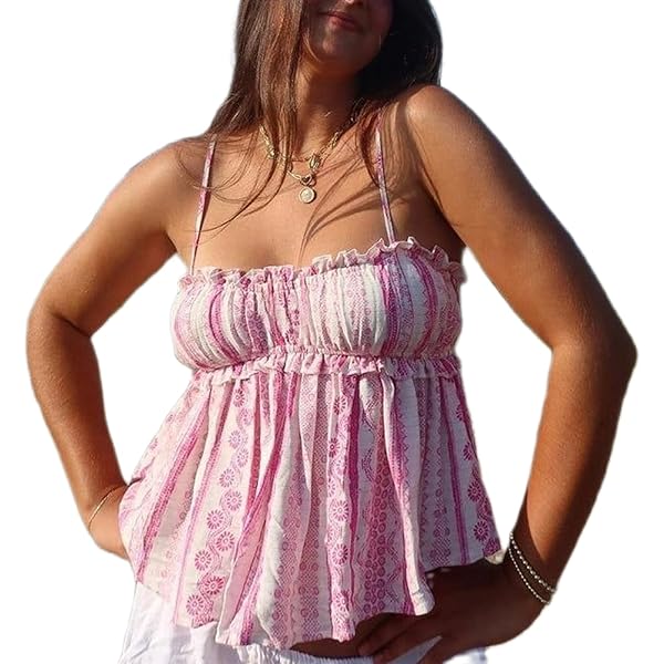 トップス Suede Touch BustierPuff See-through Cami Women Lace Trim Vest Tank Tops Semi Sheer Tie Button Front