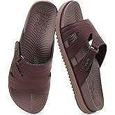 KuaiLu Womens Dressy Orthopedic Sandals Lightweight Cushion Foam Slides Sport Recovery Walking Slippers with Plantar Fasciitis Arch Support
