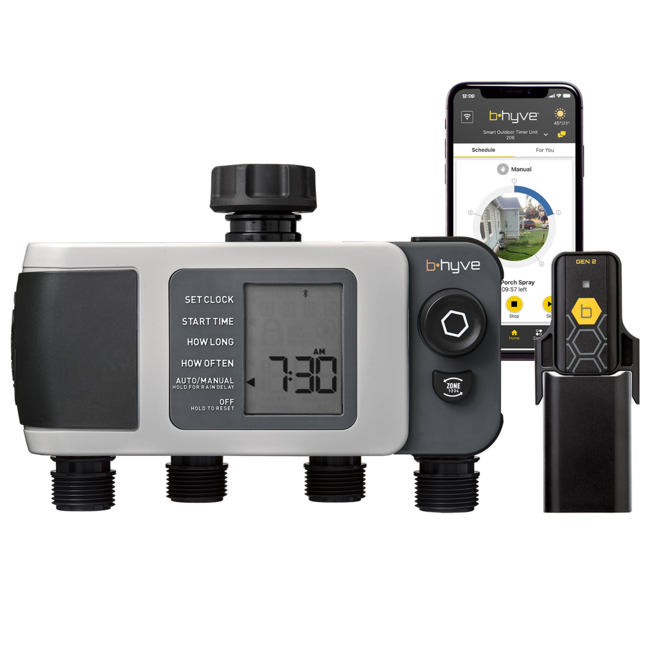 Photo 1 of Orbit 24639 B-hyve XD 4-Port Smart Hose Watering Timer with Wi-Fi Hub