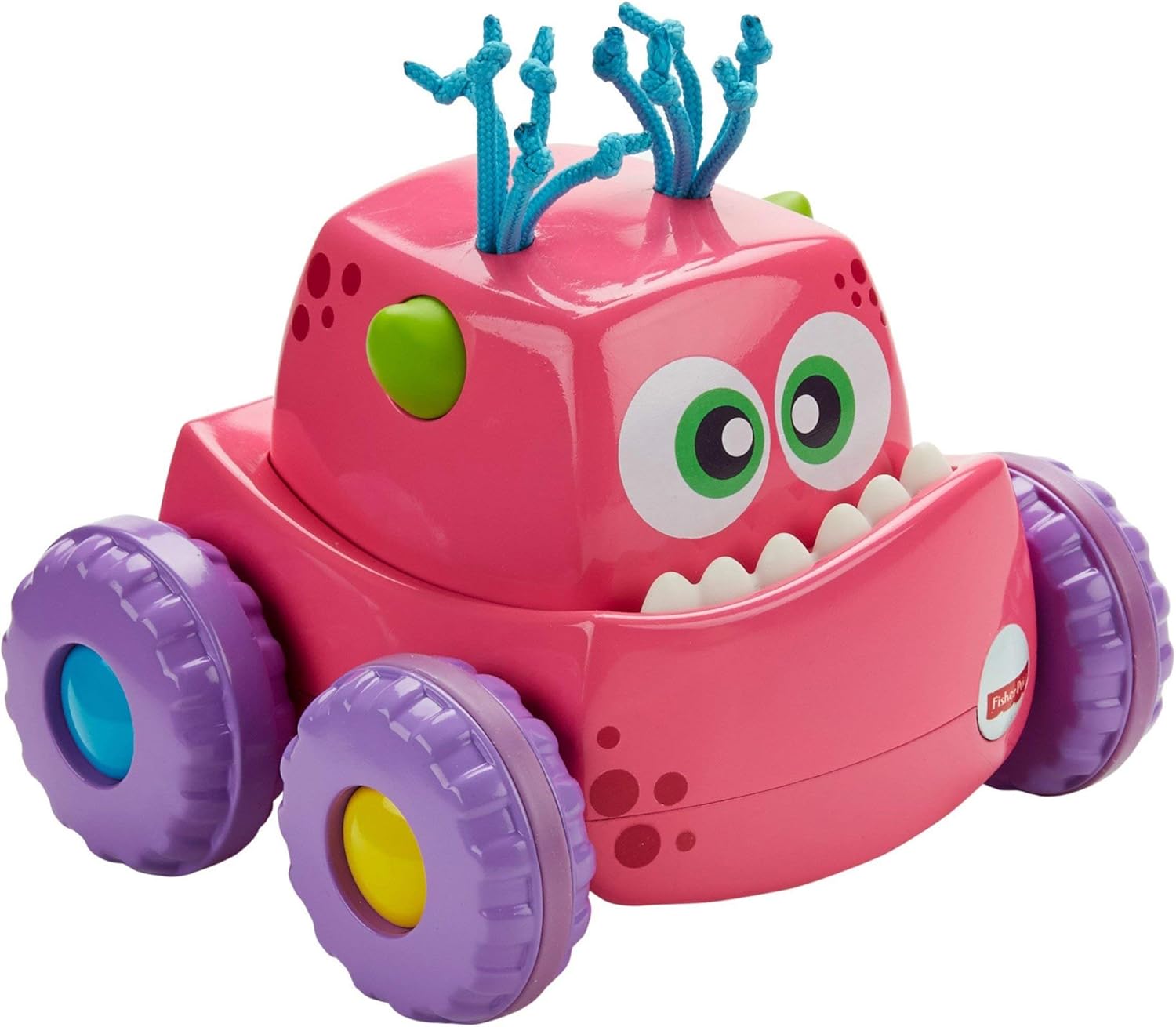 FisherPrice DRG14 PressNGo Monster Truck Pink, Push and Go Crawling