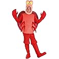 Disney The Little Mermaid Sebastian Costume for Adults, For Cosplay, Fantasy, Halloween, Beach Theme & Dress Up