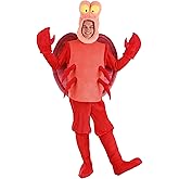Disney The Little Mermaid Sebastian Costume for Adults, For Cosplay, Fantasy, Halloween, Beach Theme & Dress Up