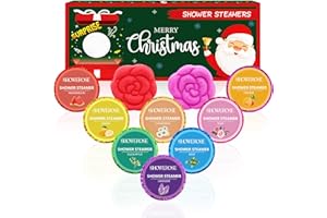 MR MIRYE Shower Steamers Aromatherapy - 10 Random Scents Shower Bombs with Oil Essential, Gifts for Women Birthdays Gifts Christmas Gifts Self Care Relaxation Stress Relief Stocking Suffers