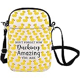 Duck Lover Crossbody Bag Ducking Messenger Bag Duck Theme Inspirational Gift Duck Owner Shoulder Bag