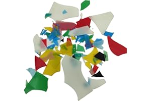 3 Bags /84g(2.96oz) COE90 Fusible Mixed Colors Thin Confetti Glass, Fusible Glass for Microwave Kiln for DIY Crafts, Stained 