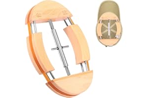 LYDODOKA Cowboy Hat Stretcher, 4 Way Hat Stretchers for Fitted Hats, Wooden Hats Expander Fits All Kind of Caps