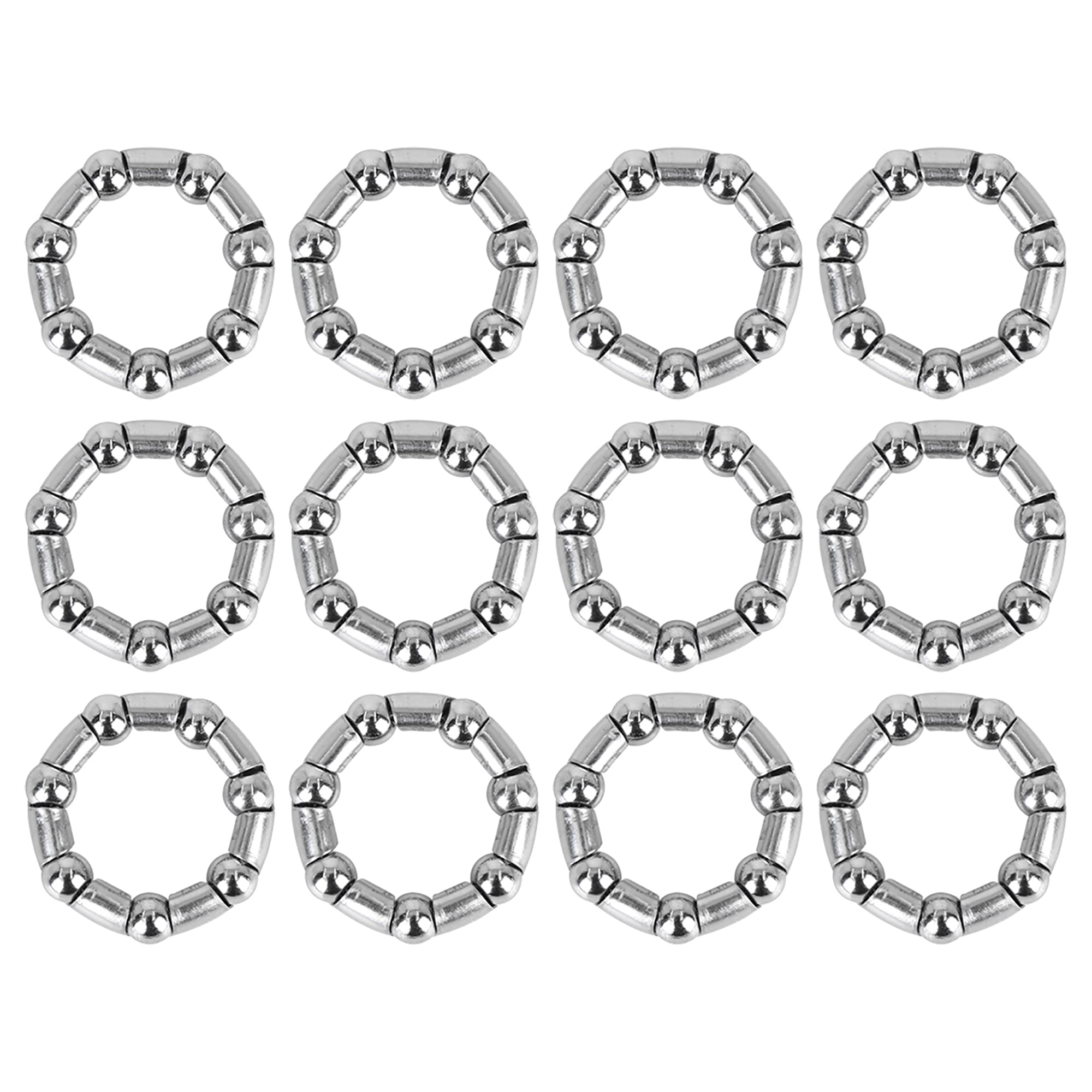 X AUTOHAUX 12pcs 37mm Crank Bearings Wheel Bearing Retainer for Bicycle