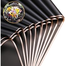 Amazon.com: FUSHENMU 20 Sheets Double Sided Black Flower