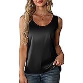 Mawor Silk Satin Tank Top for Women Summer Camisole 2026 Sleeveless Blouse Dressy Casual Shirt Outfits
