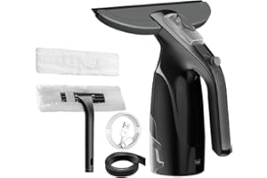 HYNSEN Window Vacuum Squeegee Cordless, Window Vac with Detachable Water Tank and Strong Suction, Electric Window Cleaning Tool for Shower Wall, Glass, Mirror, Countertop, Tiles, Car Windshield