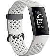 Fitbit Charge 3 SE Fitness Activity Tracker Graphite/White Silicone, One Size (S & L Bands Included) (Renewed)