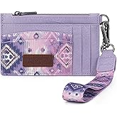 Montana West X Wrangler Aztec RFID Credit Card Holder Slim Wallet Keychain Wristlet Women Wallet Small Ladies Female Wallets, Card Cases & Money Organizers with Coin Purse