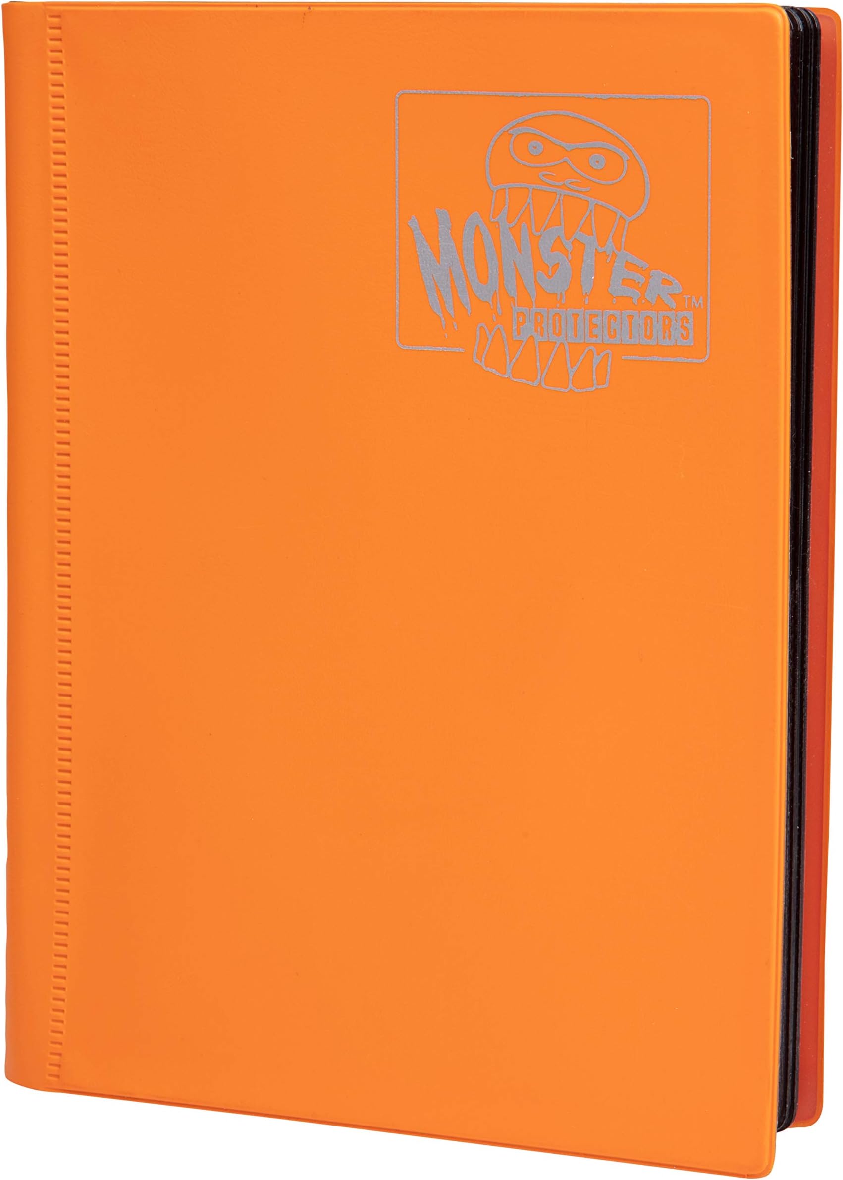 Monster ProtectorsMonster 9 Pocket Trading Card Binder - Matte Orange Album, Anti-Theft & Anti-Drop TCG Protection w Side Loading Padded Pockets, Double Sided, Holds 360 Cards, For Sports, Gaming, Kpop, Gift
